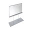 Azar Displays Acrylic Block Counter Sign Holder on Chrome Stand 11"W x 16.5" H 104564 - alternate 1